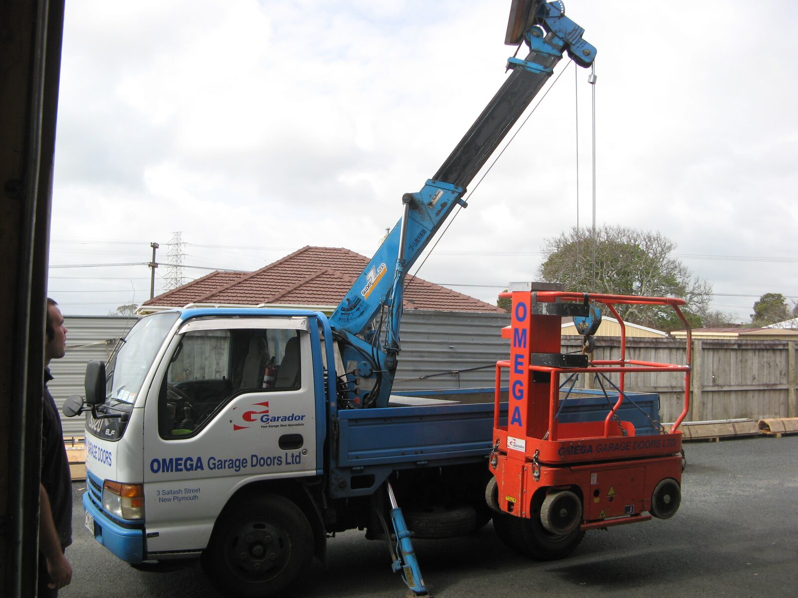 Crane Truck and Ute